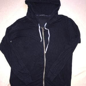 Brandy Melville Oversized Blue Zip-Up